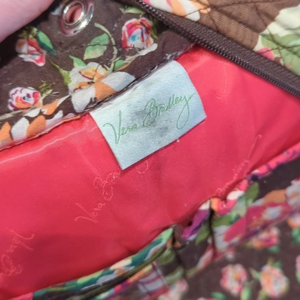 Vera Bradley Floral backpack. Pink and brown floral backpack. - Picture 11 of 11